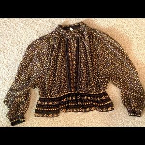 Free People Floral Top